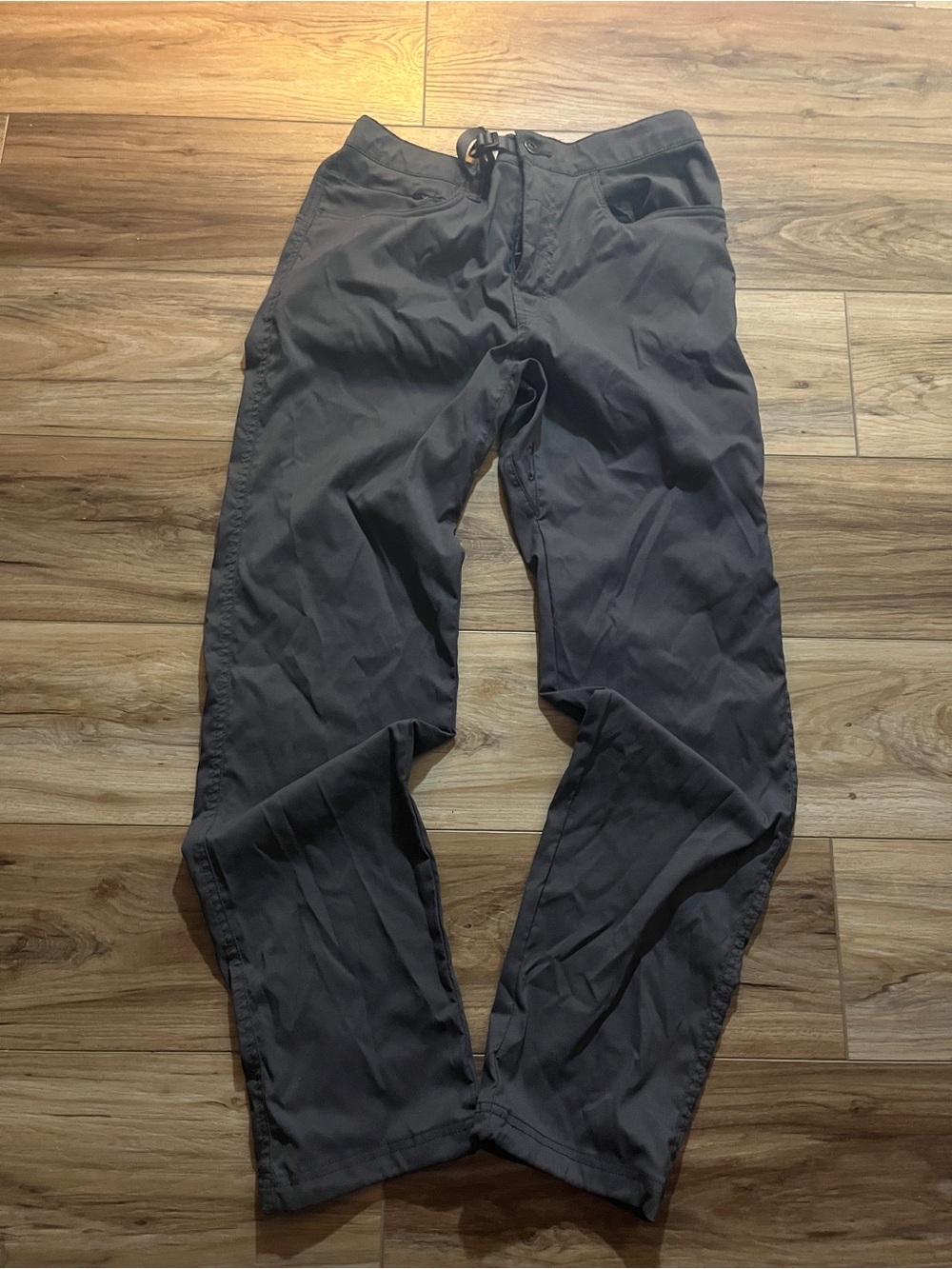 Prana Men's Charcoal Gray Drawstring Chinos